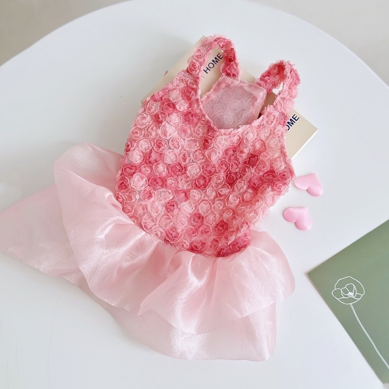 Summer Rose Clothing - Rose Floral Cake Dress for Small