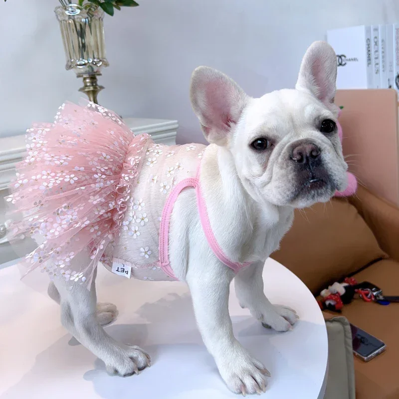 Summer Clothing In French - Summer Pug Dress French Bulldog Clothes
