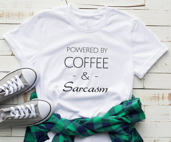 Summer Clothing Quotes - Sugarbaby Coffee and sarcasm shirt tshirt