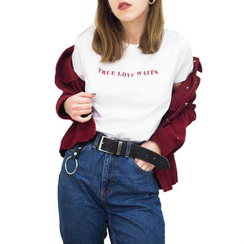 Summer Clothing Quotes - Sugarbaby New Arrival True Love Waits