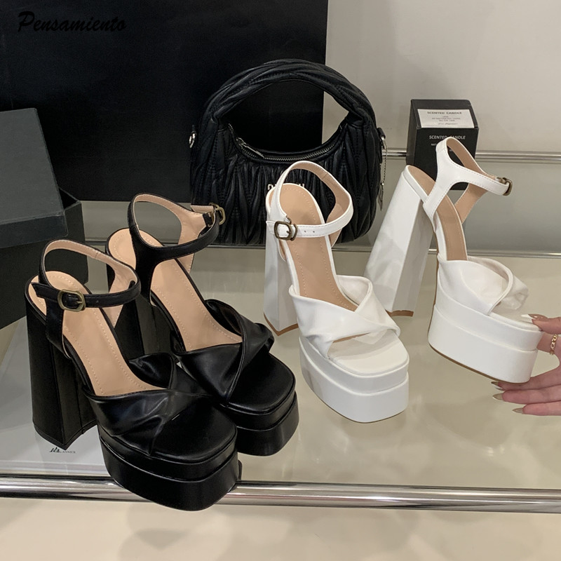 Summer Clothing Collection - Star style Fashion Double Platform Wedges