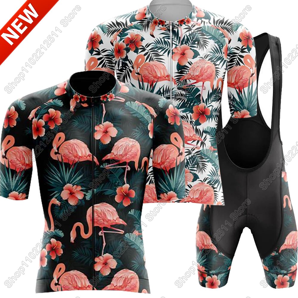 Summer Clothing Sale Men - 2025 Flamingo Cycling Jersey Set Bicycle