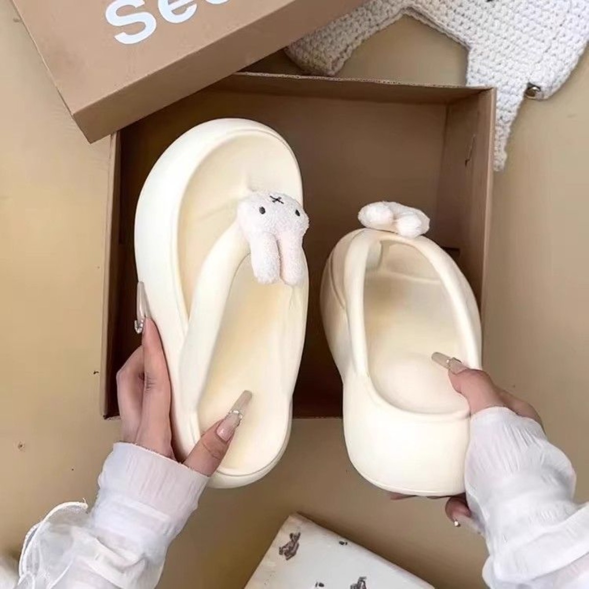 Kawaii Miffy EVA Flip-flops Cu - Summer Away Clothing ulasan dan harga