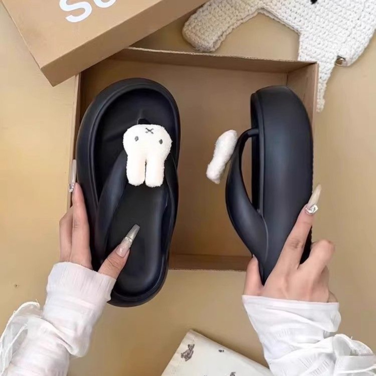 Kawaii Miffy EVA Flip-flops Cu - Summer Away Clothing ulasan dan harga