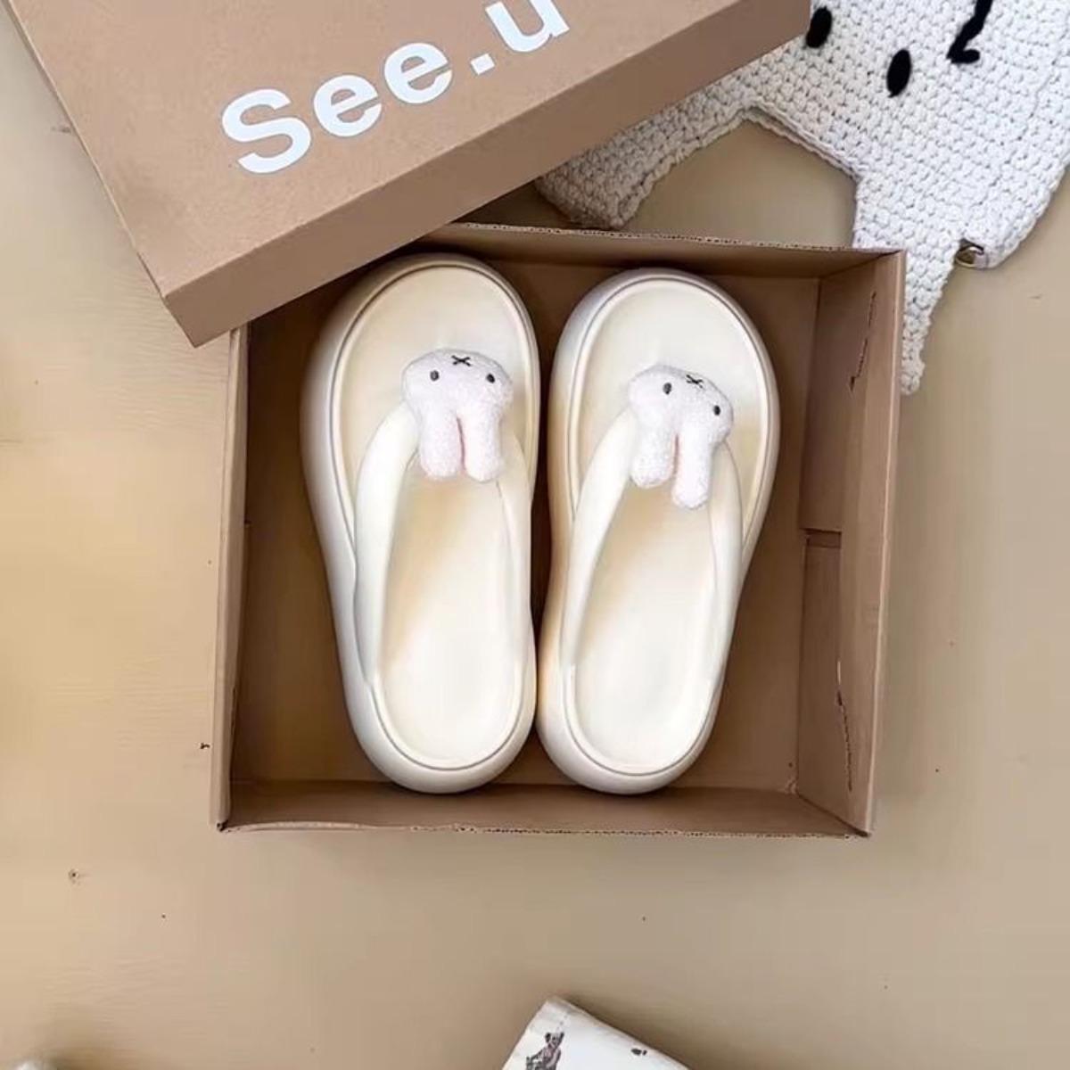 Kawaii Miffy EVA Flip-flops Cu - Summer Away Clothing ulasan dan harga