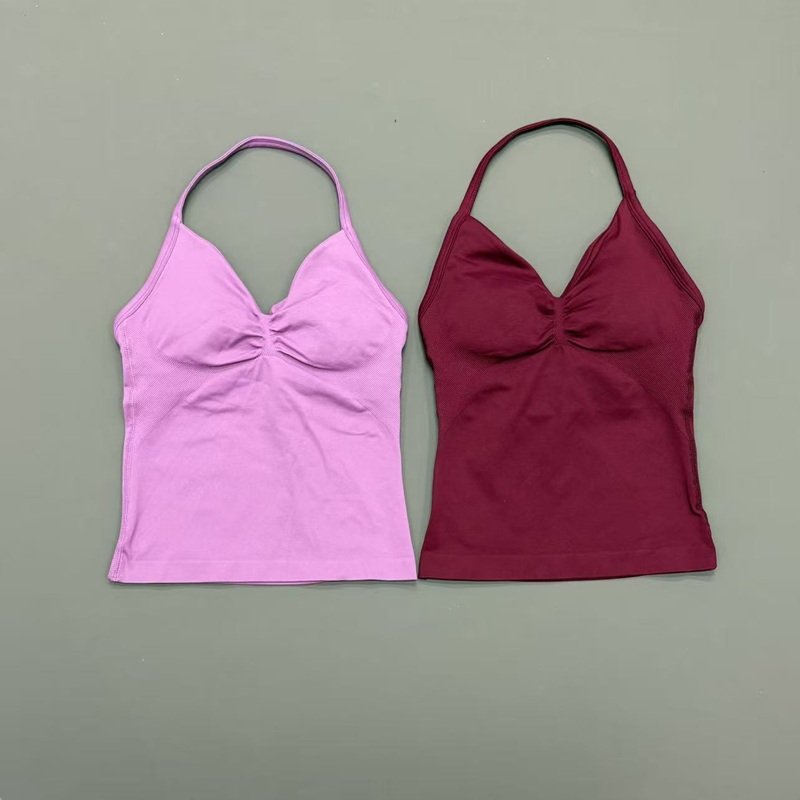 Gym Women Sports Tank Top Seam - Halter Neck Top ulasan dan harga