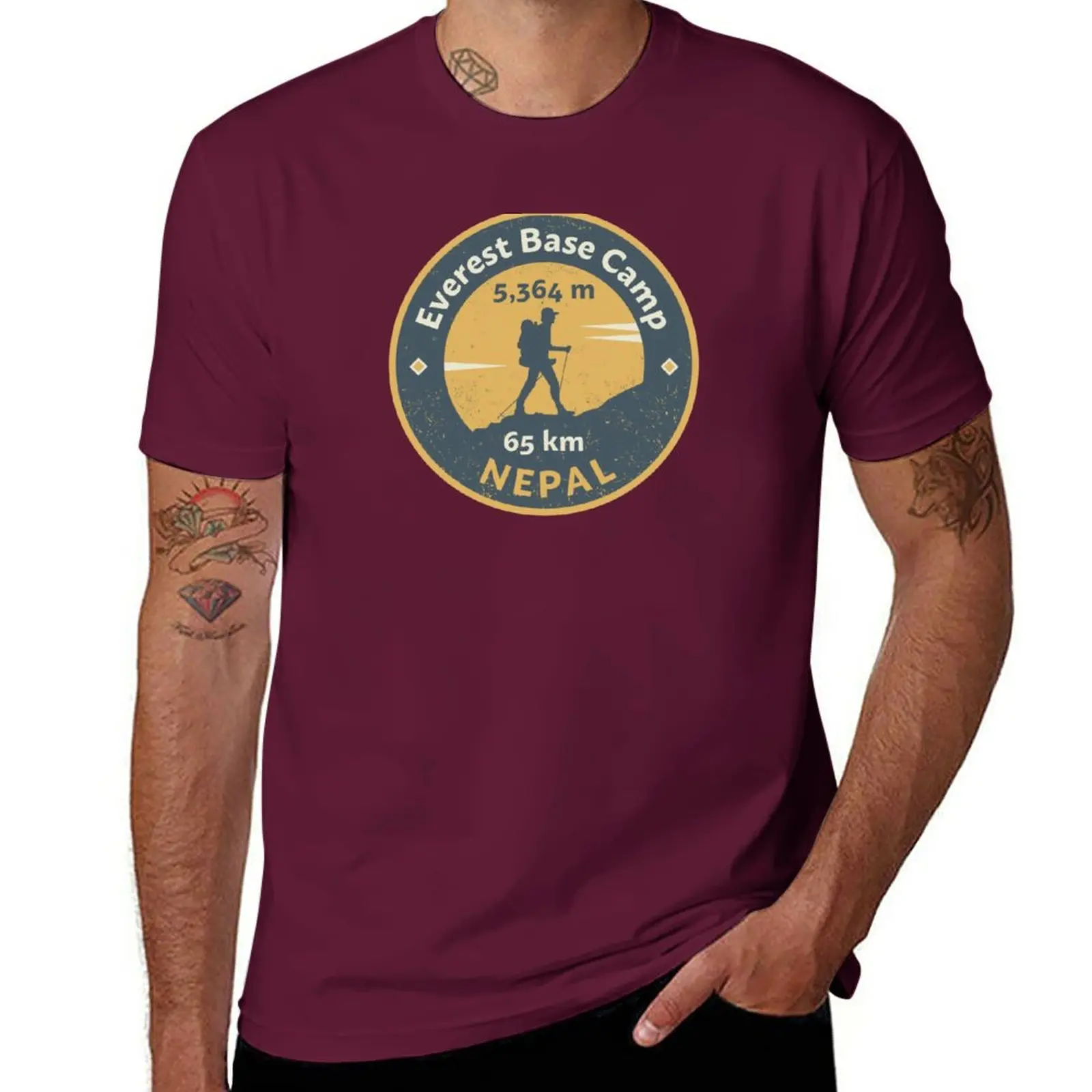 Crewneck Short Sleeve T Shirts - Summer Everest Clothing ulasan dan harga