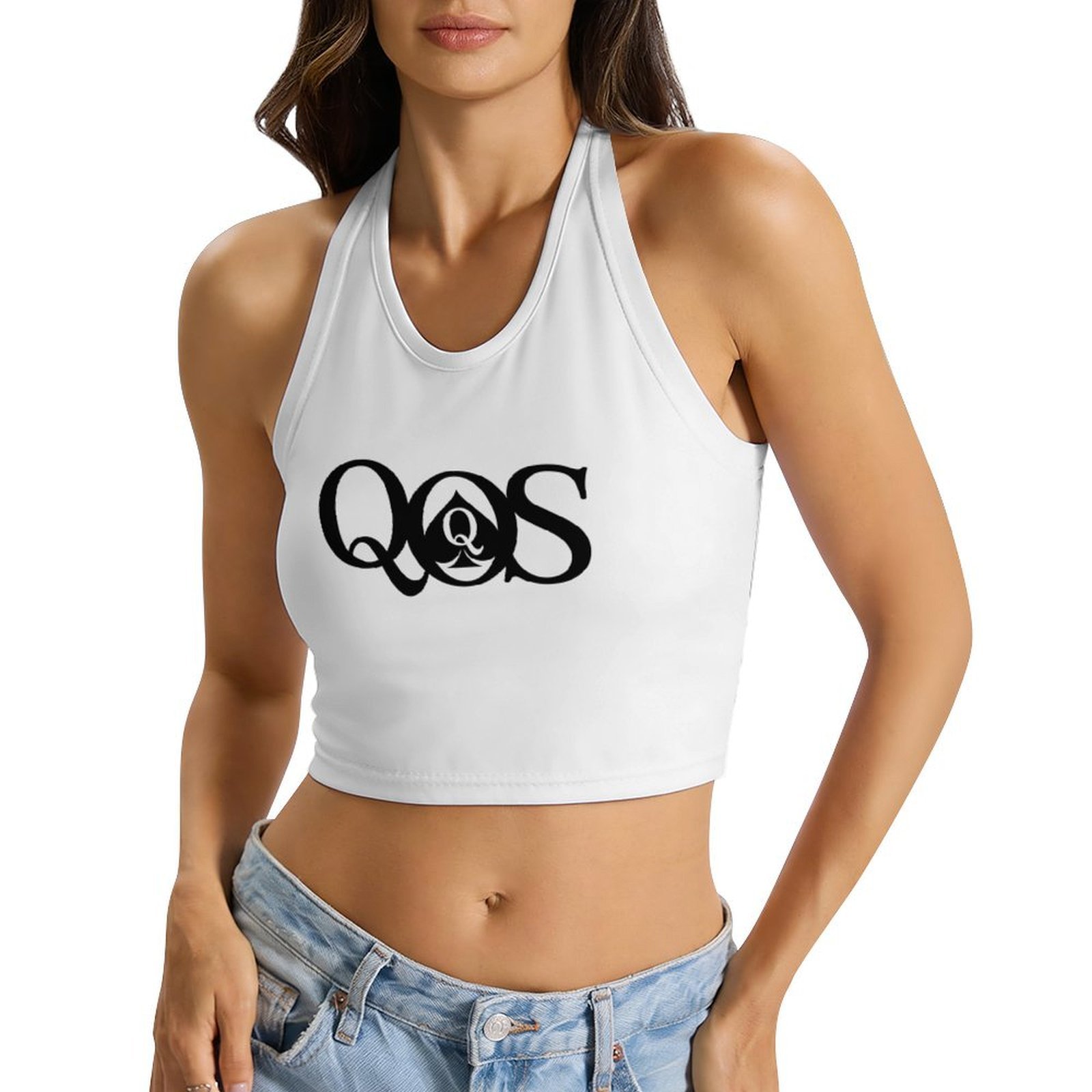 Women's QOS Print Tie Halter T - Halter Neck Top ulasan dan harga