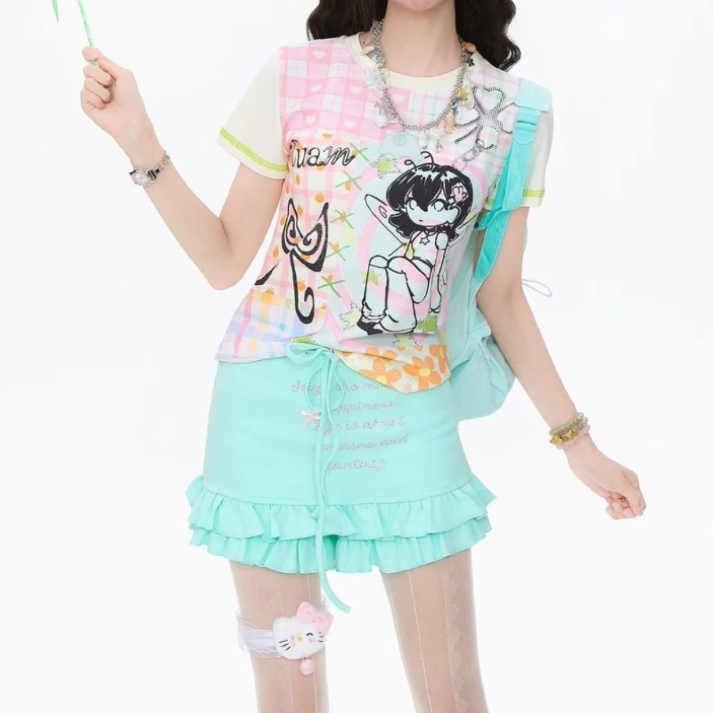 Lovely Sweet Japanese Print T- - Summer Loving Clothing ulasan dan harga