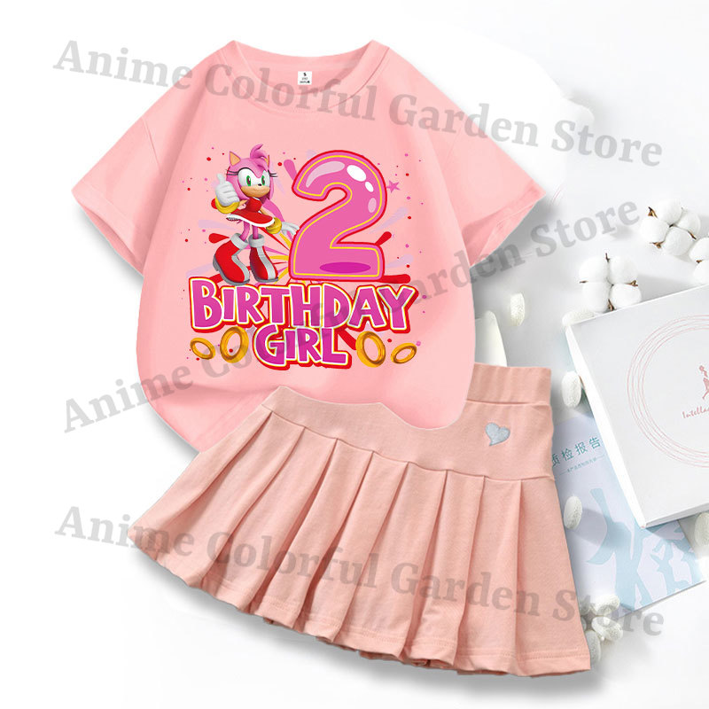 2pcs Sonics Love Dress T-shirt - Summer Loving Clothing ulasan dan harga