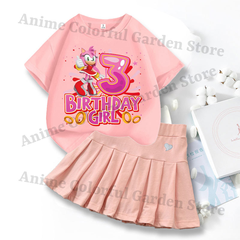 2pcs Sonics Love Dress T-shirt - Summer Loving Clothing ulasan dan harga