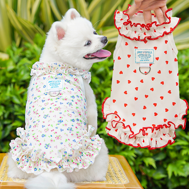 Fashion Floral Dog Dress Dog S - Summer Loving Clothing ulasan dan harga
