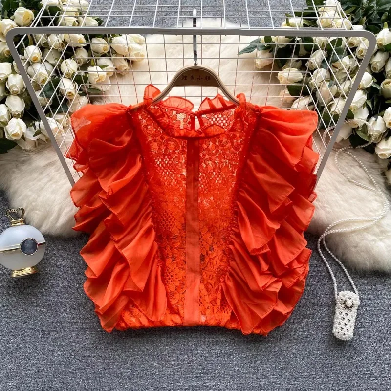 Vintage Elegant  Lace Petal Sl - Summer Clothing In French ulasan dan harga