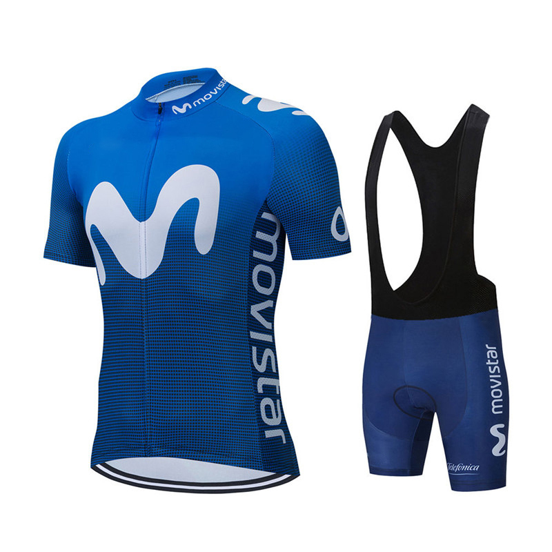 New Summer Movistar Team Cycli - Summer Clothing Sale Men ulasan dan harga