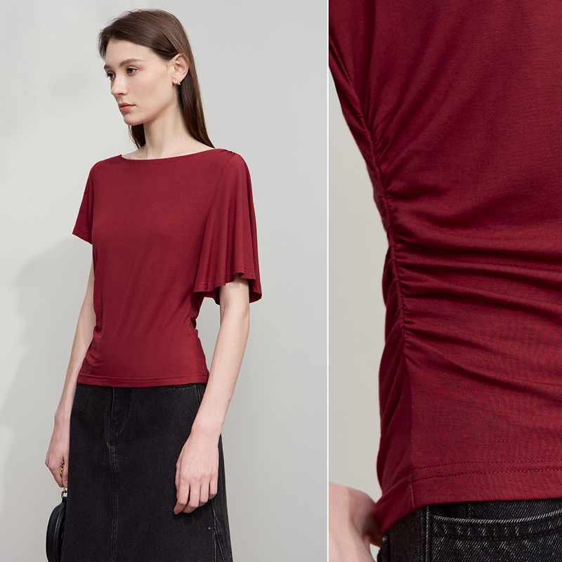 AMII Minimalist Woman Slim Fit - Summer Clothing Drop ulasan dan harga
