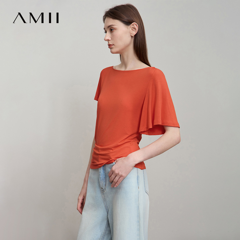 AMII Minimalist Woman Slim Fit - Summer Clothing Drop ulasan dan harga