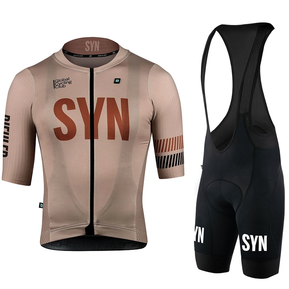 SYN Brown Cycling Clothing men - Summer Clothing Sale Men ulasan dan harga