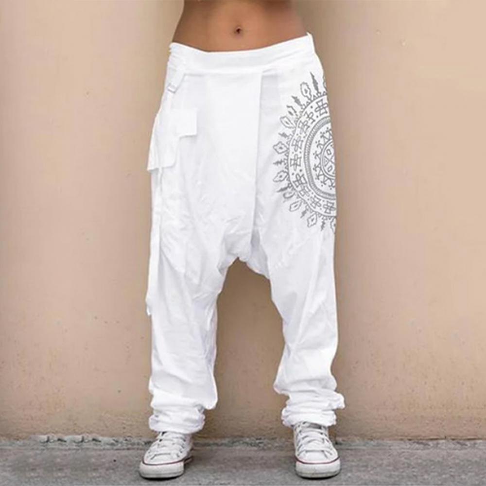 Retro Printed Women Loose Pant - Summer Clothing Drop ulasan dan harga