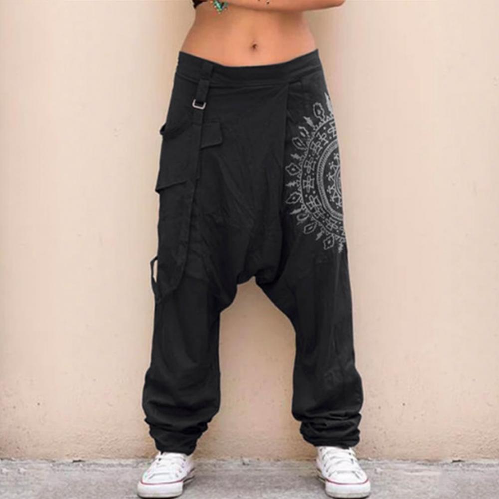 Retro Printed Women Loose Pant - Summer Clothing Drop ulasan dan harga