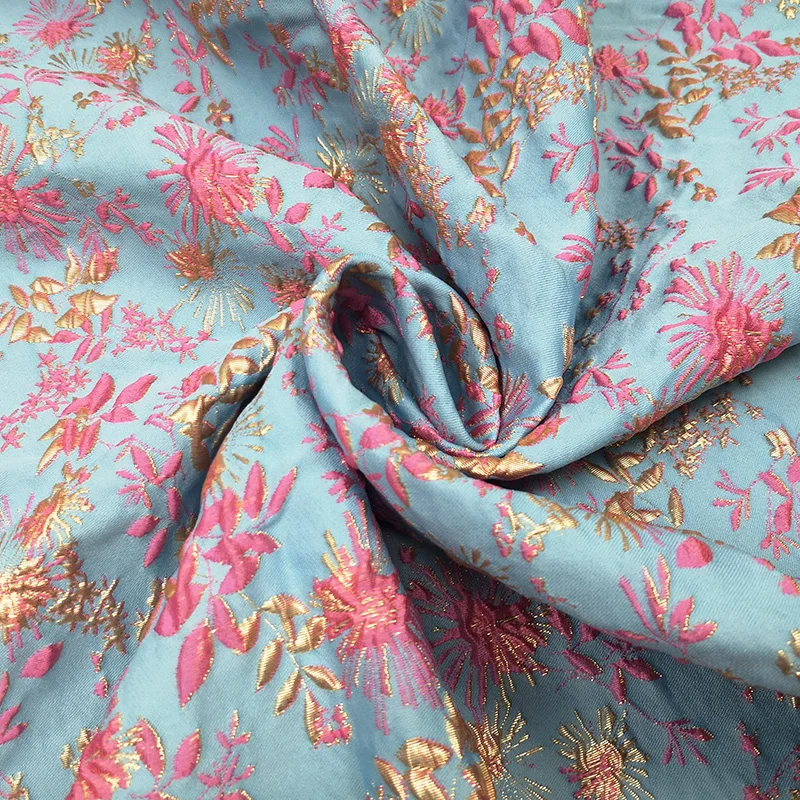 Bronzing Jacquard Brocade Poly - Summer Clothing Material ulasan dan harga