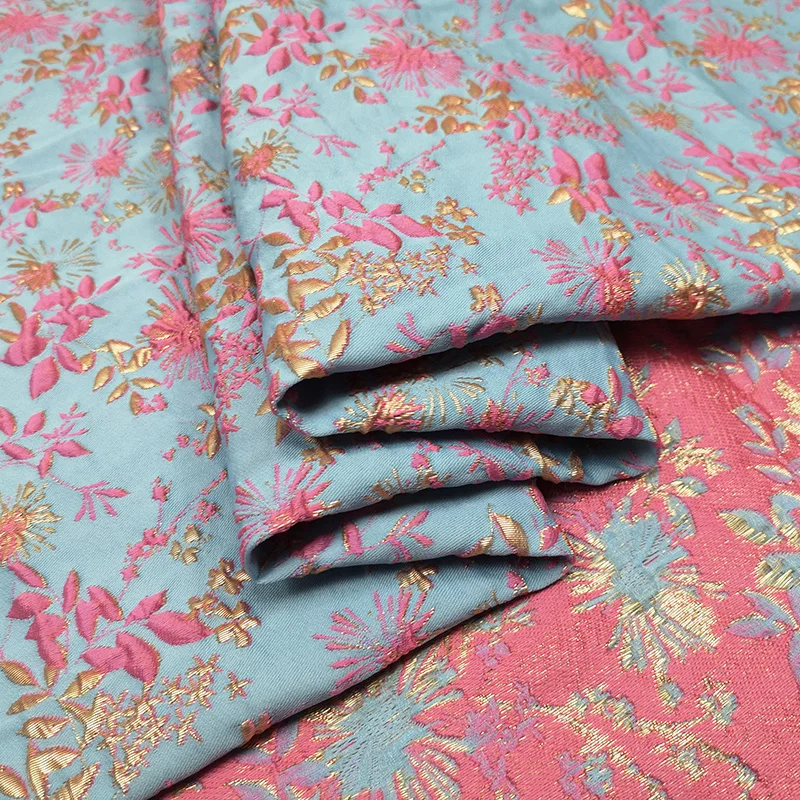 Bronzing Jacquard Brocade Poly - Summer Clothing Material ulasan dan harga