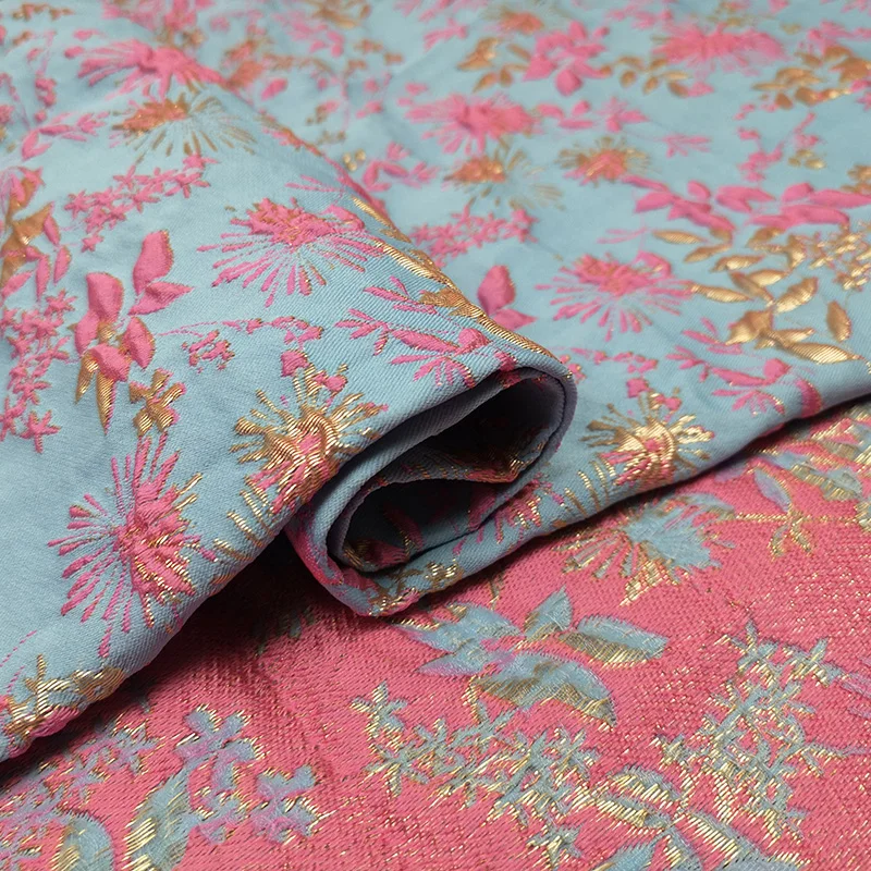 Bronzing Jacquard Brocade Poly - Summer Clothing Material ulasan dan harga