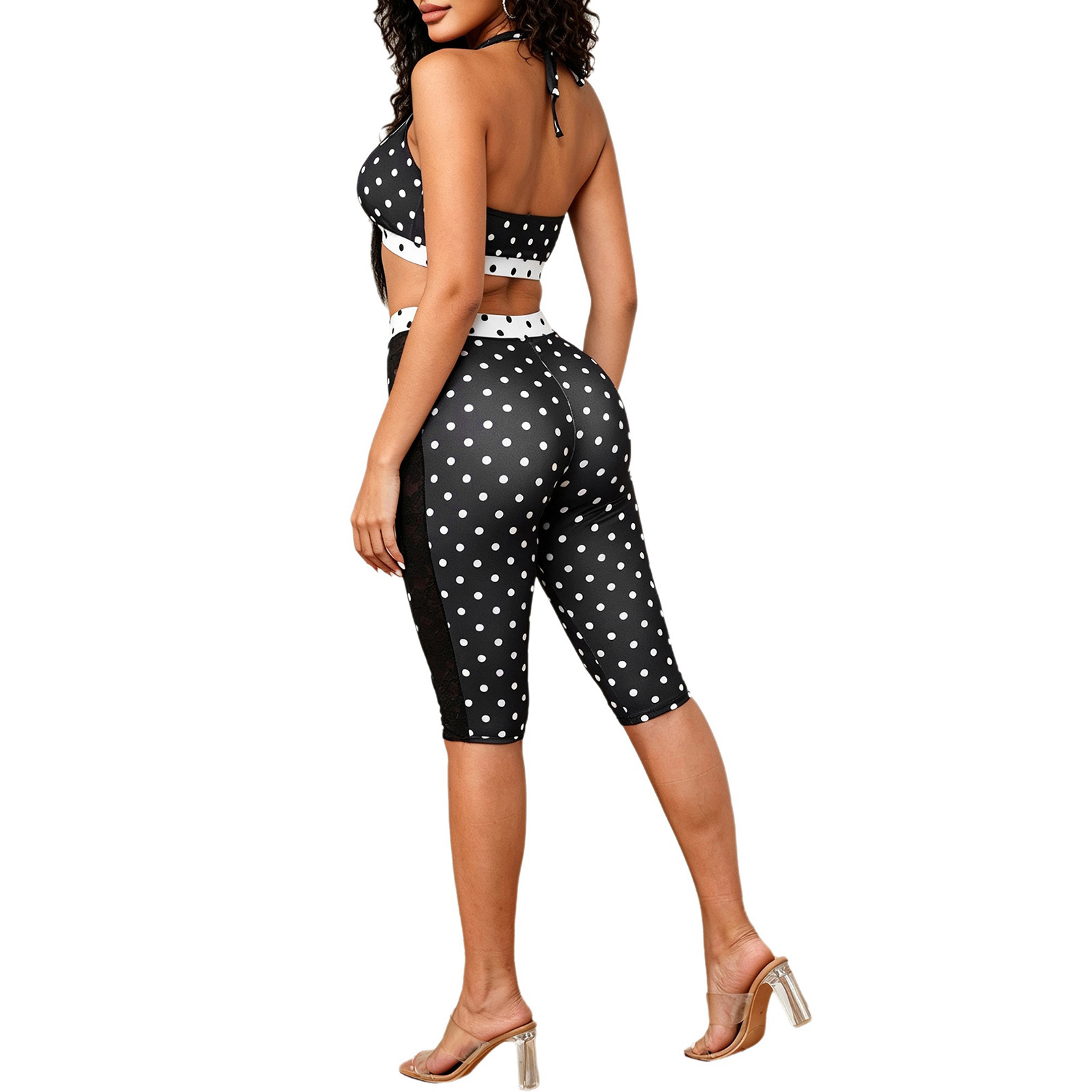 Women's Sexy Outfit Polka Dot  - Halter Neck Top ulasan dan harga