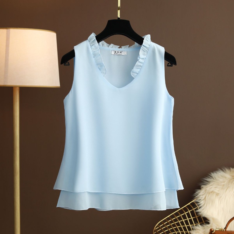 Plus Size Halter Chiffon Top S - Halter Neck Top ulasan dan harga