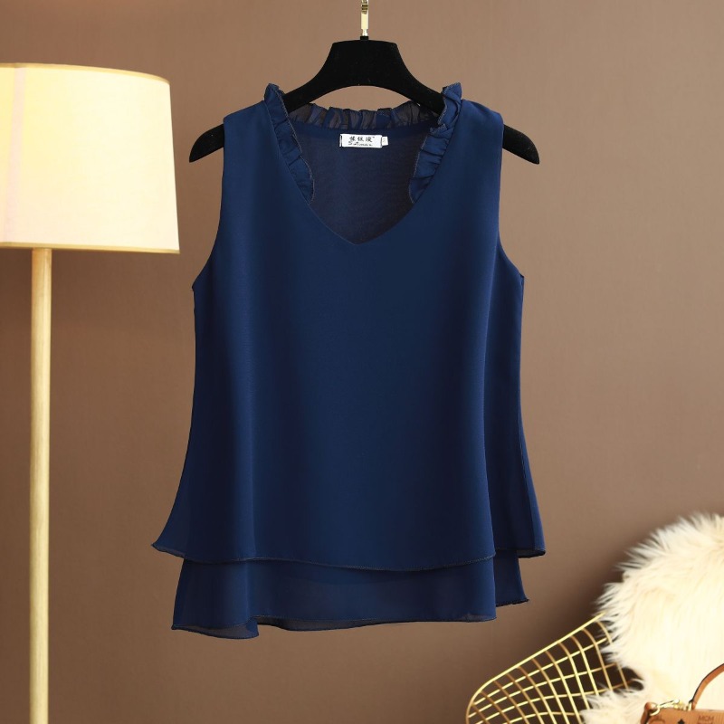 Plus Size Halter Chiffon Top S - Halter Neck Top ulasan dan harga