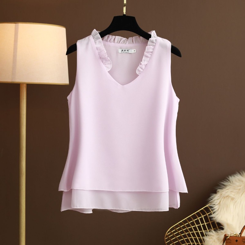 Plus Size Halter Chiffon Top S - Halter Neck Top ulasan dan harga