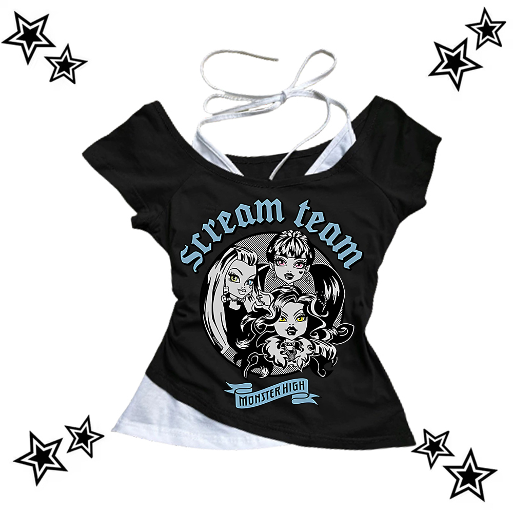 Aesthetic Punk Fairy Tee kawai - Summer Clothing Newborn ulasan dan harga