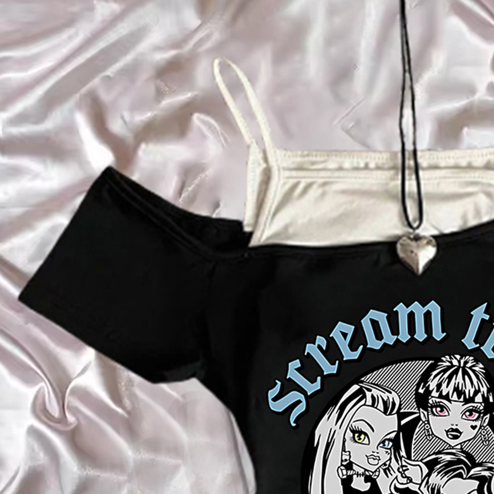 Aesthetic Punk Fairy Tee kawai - Summer Clothing Newborn ulasan dan harga