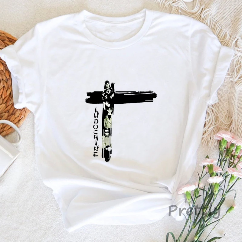 Indochine Pop Rock T-Shirt New - Summer Clothing In French ulasan dan harga