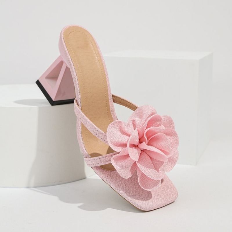 Womens 3D Flower Decor Sandals - Summer Clothing Collection ulasan dan harga