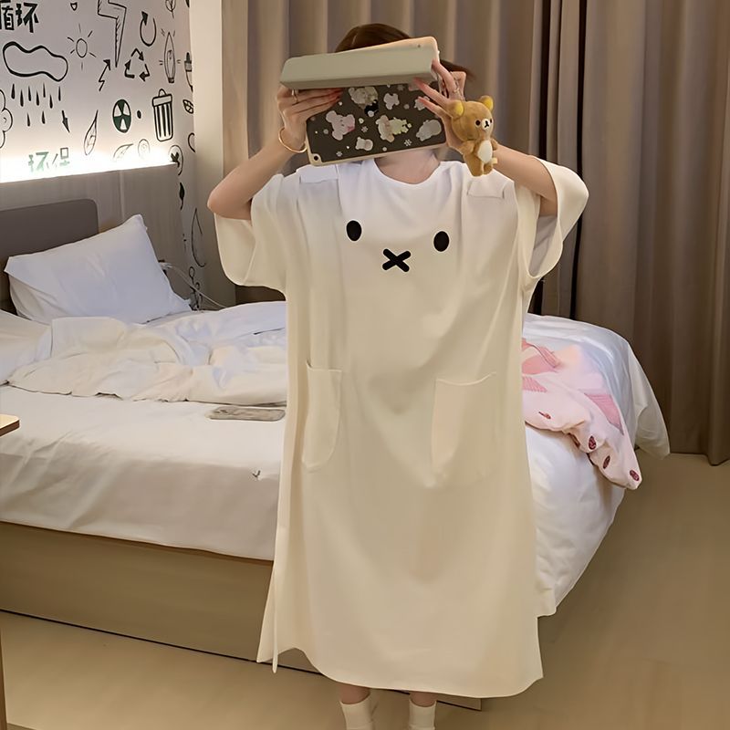 Kawaii Miffy Sleeping Dress Cu - Summer Away Clothing ulasan dan harga