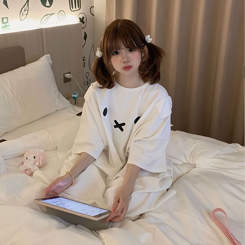 Kawaii Miffy Sleeping Dress Cu - Summer Away Clothing ulasan dan harga