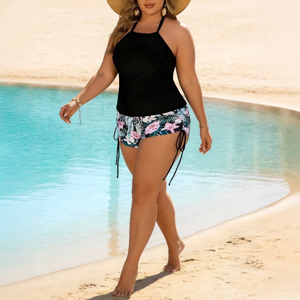 Swimwear 2026 Tankini With Sho - Halter Neck Top ulasan dan harga
