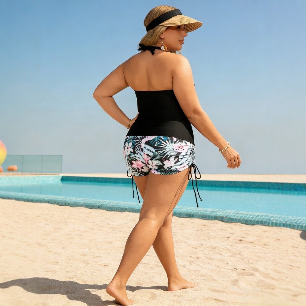 Swimwear 2026 Tankini With Sho - Halter Neck Top ulasan dan harga