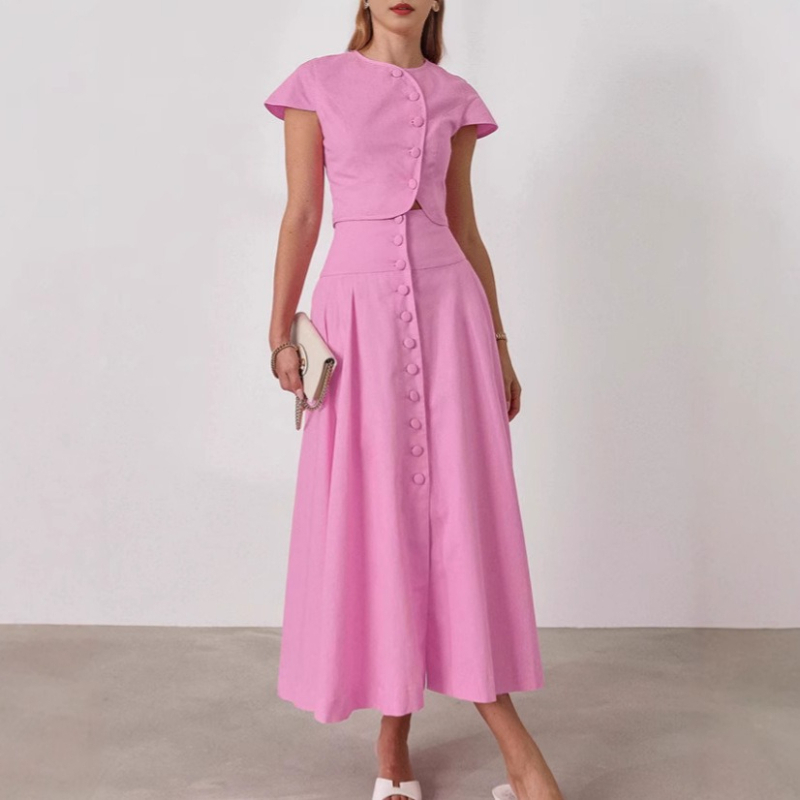French Style Elegant A-line Lo - Summer Clothing In French ulasan dan harga