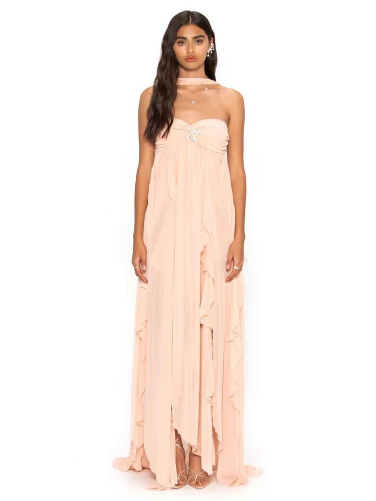 Chic French Halter Neck Chiffo - Halter Neck Top ulasan dan harga