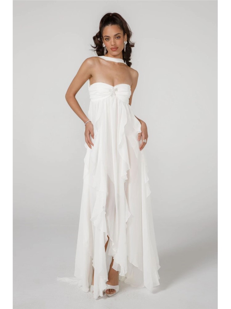 Chic French Halter Neck Chiffo - Halter Neck Top ulasan dan harga