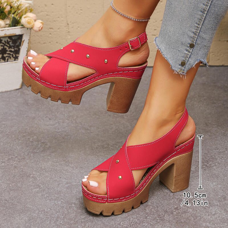 Vintage Super High Heel Cross  - Summer Clothing Collection ulasan dan harga