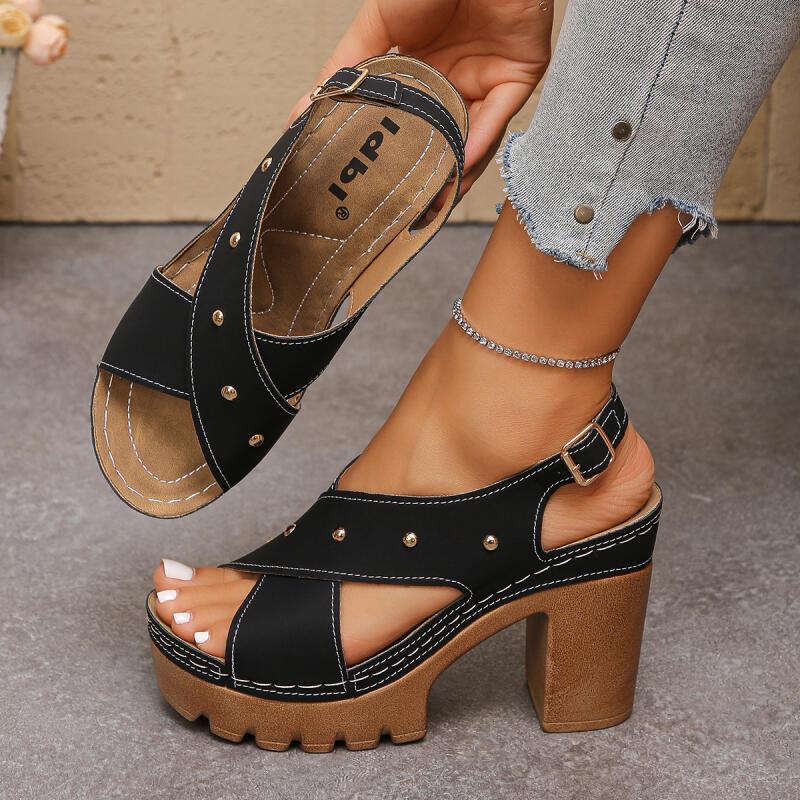 Vintage Super High Heel Cross  - Summer Clothing Collection ulasan dan harga