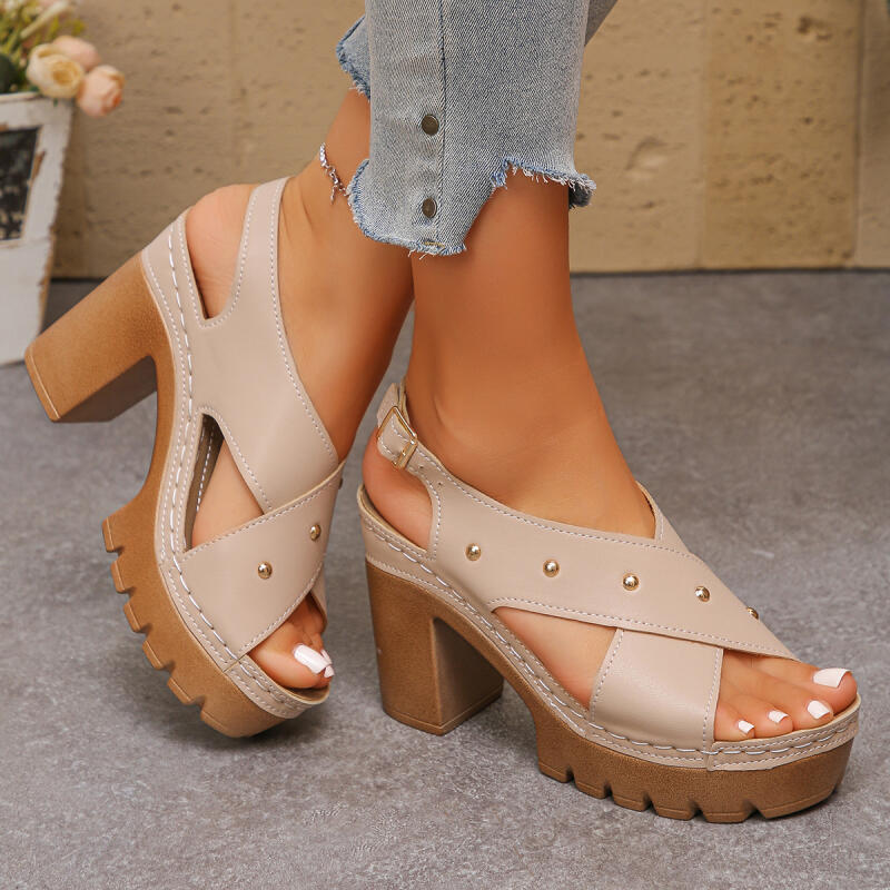 Vintage Super High Heel Cross  - Summer Clothing Collection ulasan dan harga
